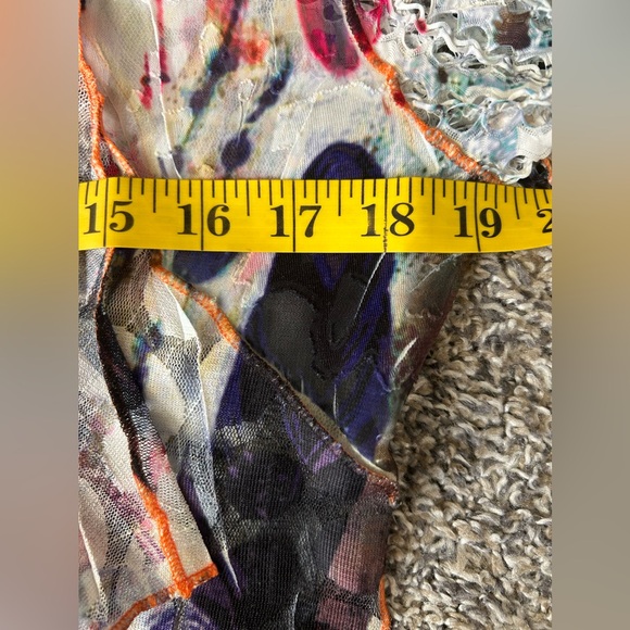 RADZOLI multi-colored lightweight cardigan in gorgeous jewel tones size small - Picture 4 of 10